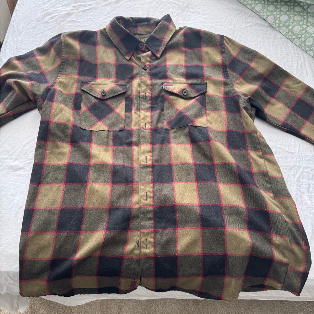 DIXXON “Elm St.” Button-Down Flannel Shirt